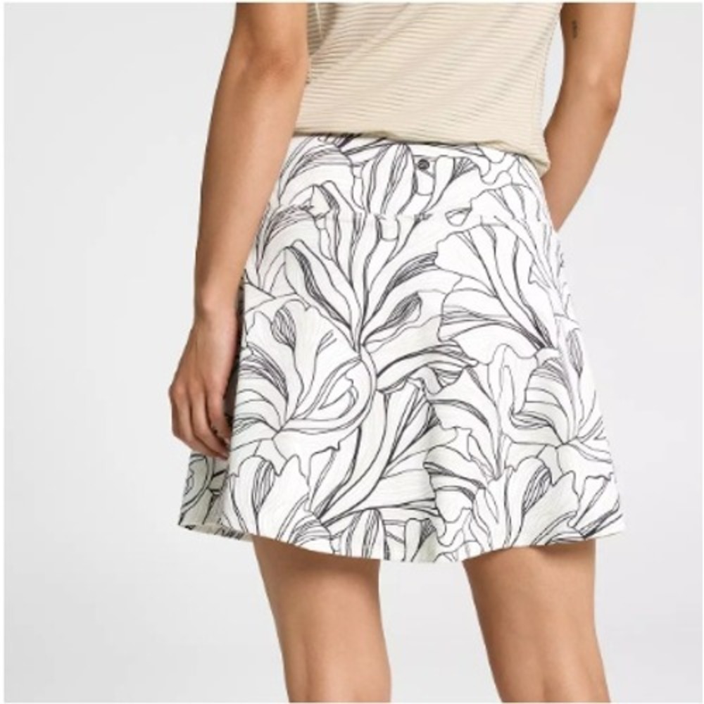 CALIA Eagle Skort Womens M White Black Print Athletic Golf Tennis Pickleball - Picture 2 of 9